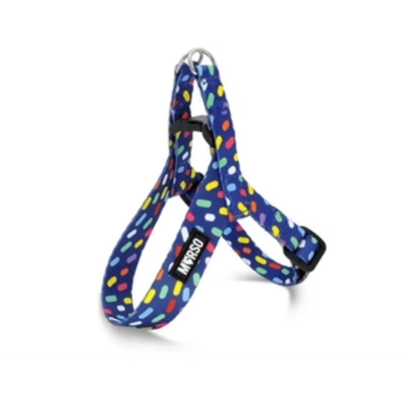 Morso Mini-Hundegeschirr Einstellbar Recycelt Farbe Invaders Lila